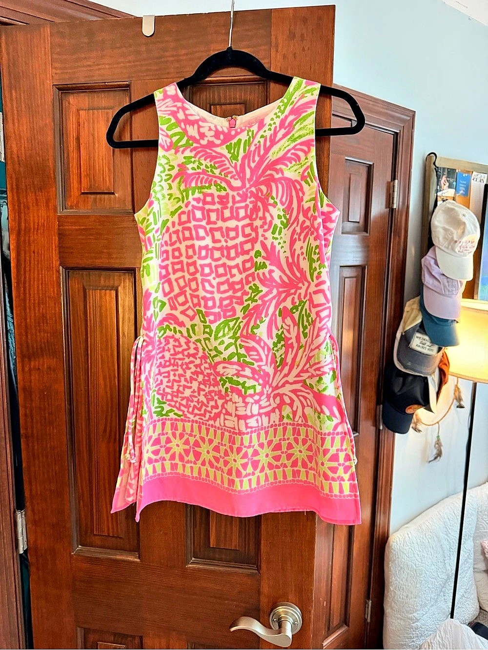 Lilly Pulitzer Flamenco Beach Dress Pink & Green Like New